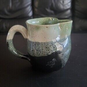 Ray Anspach Signed Small Pottery Pitcher – Handcrafted Studio Jug Earthtones